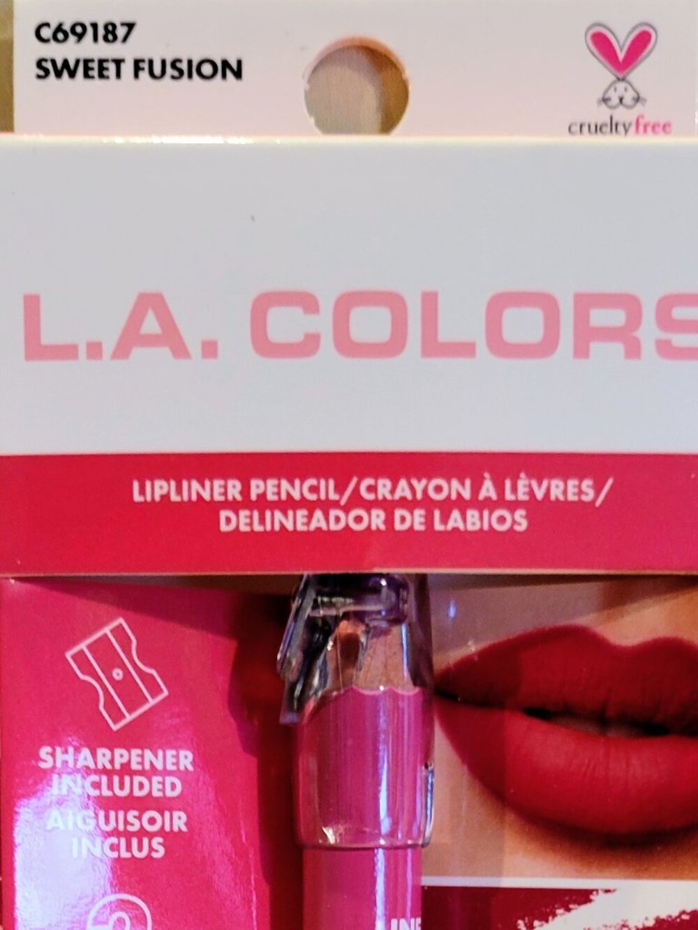💋 L.A. COLORS Dual Lipliner w/built in pencil sharpener – Color: Sweet Fusion💋